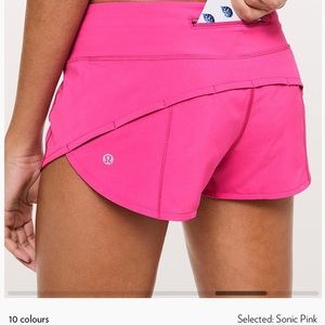 HOT PINK LULULEMON SHORTS